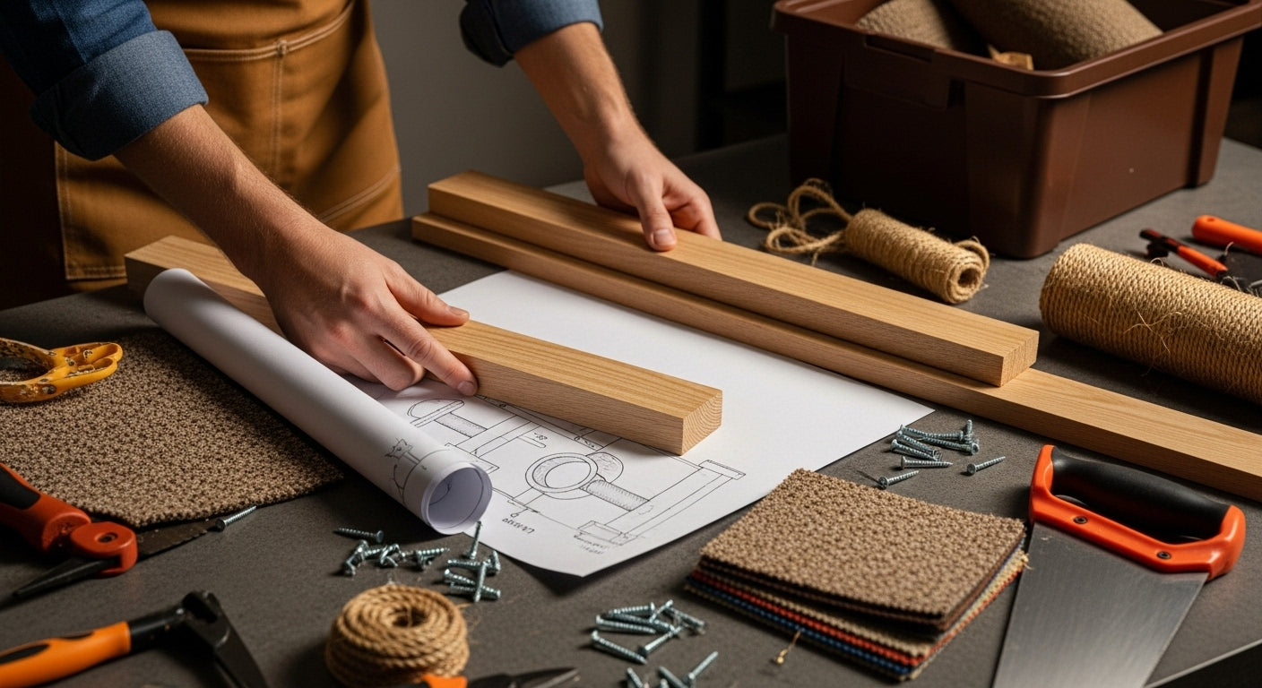 Wie baue ich einen Kratzbaum – Schritt-für-Schritt-Anleitung